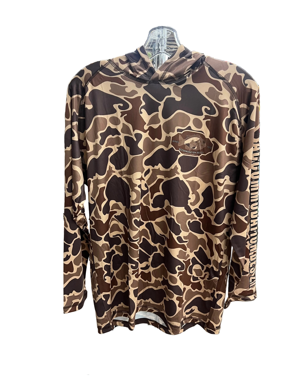 CHANDAIL CAMO AVEC CAPINE ACCOMMODATION DES 21