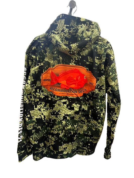 HOODIE CAMO VERT ACCOMMODATION DES 21