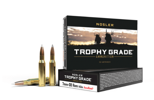 NOSLER TROPHY GRADE 7MM-08REM, 140GR. ACCUBOND