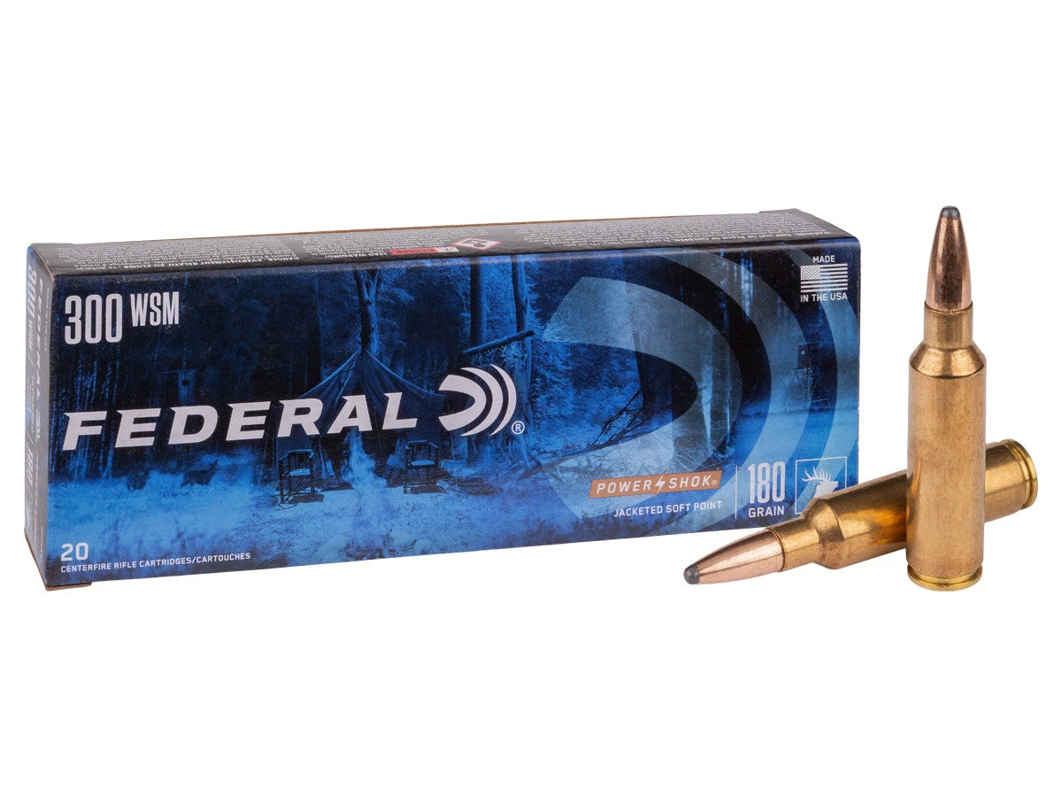 FEDERAL POWER-SHOK , 300WSM . 180GR. JACKETED SOFT POINT