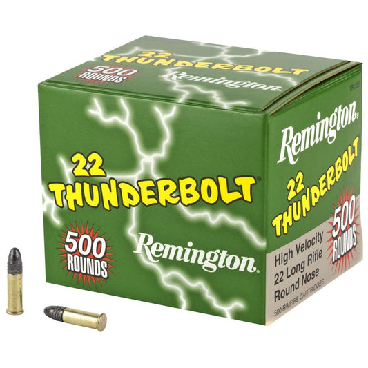 22LR , 40GR. , ROUND NOSE , 500RD / REMINGTON THUNDERBOLT