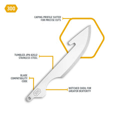 3.0" CAPING REPLACEMENT BLADES - 6 PACK / OUTDOORS EDGE