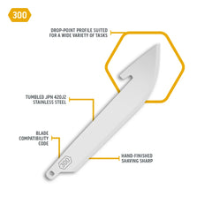 3.0" DROP-POINT REPLACEMENT BLADES 6- PACK / OUTDOOR EDGE