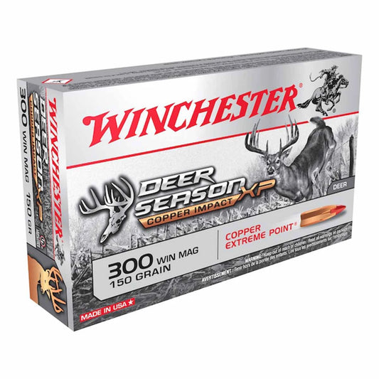 WINCHESTER DEER SEASON COPPER IMPACT 300 WIN MAG, 150 GRAIN