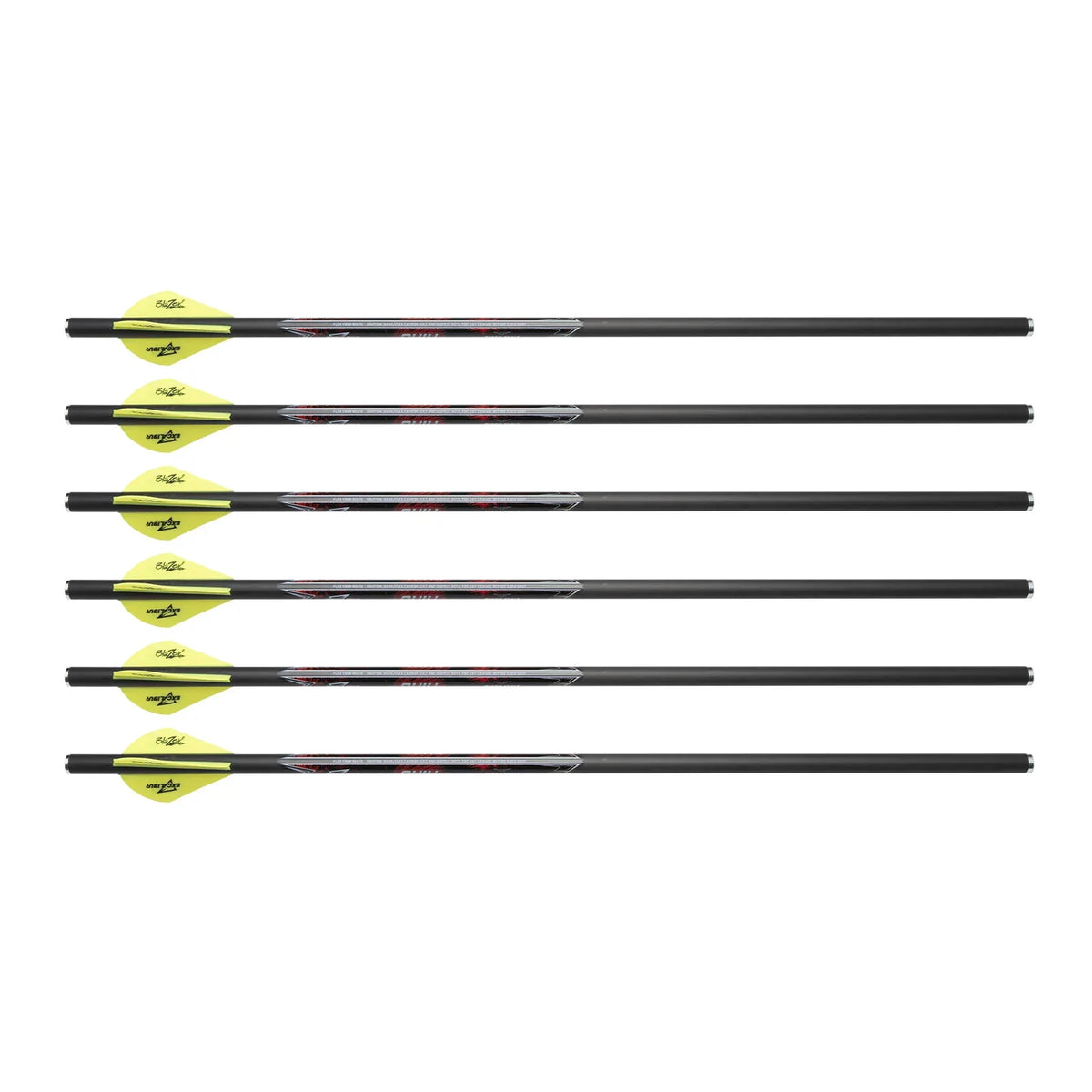 QUILL™ 16.5″ CARBON ARROW – 6 PACK