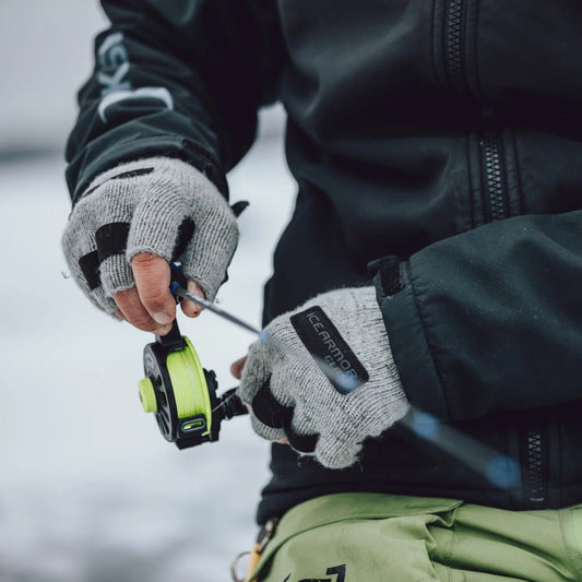 WOOLY FINGERLESS GLOVES / CLAM