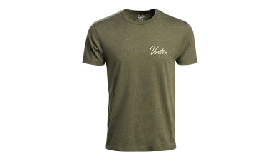 T-SHIRT MILITARY GREEN GOLF SCRIPT / VORTEX CANADA