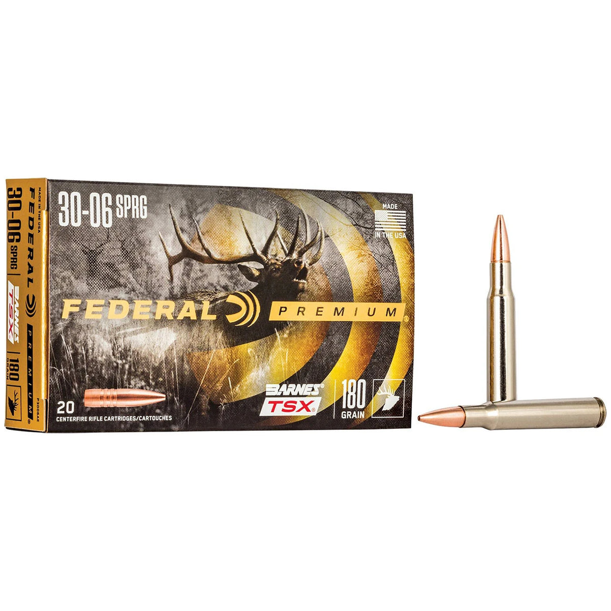 FEDERAL PREMIUM 30-06 SPRG, BARNES TSX, 180 GRAIN