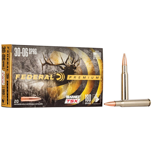 FEDERAL PREMIUM 30-06 SPRG, BARNES TSX, 180 GRAIN