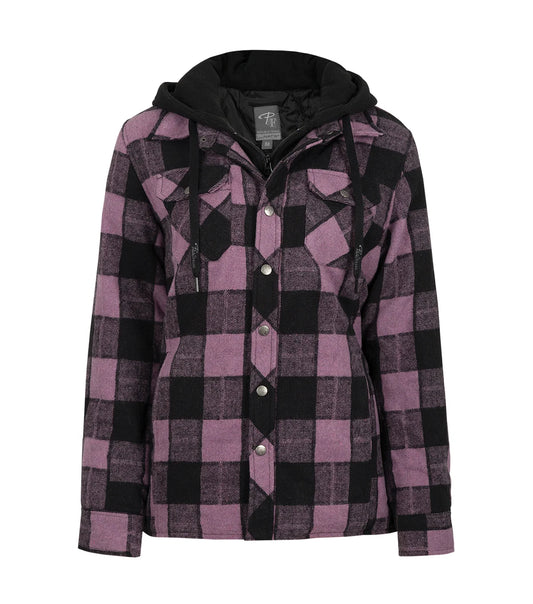 CHEMISE DE TRAVAIL ISOLÉE À CAPUCHON POUR FEMME / P&F