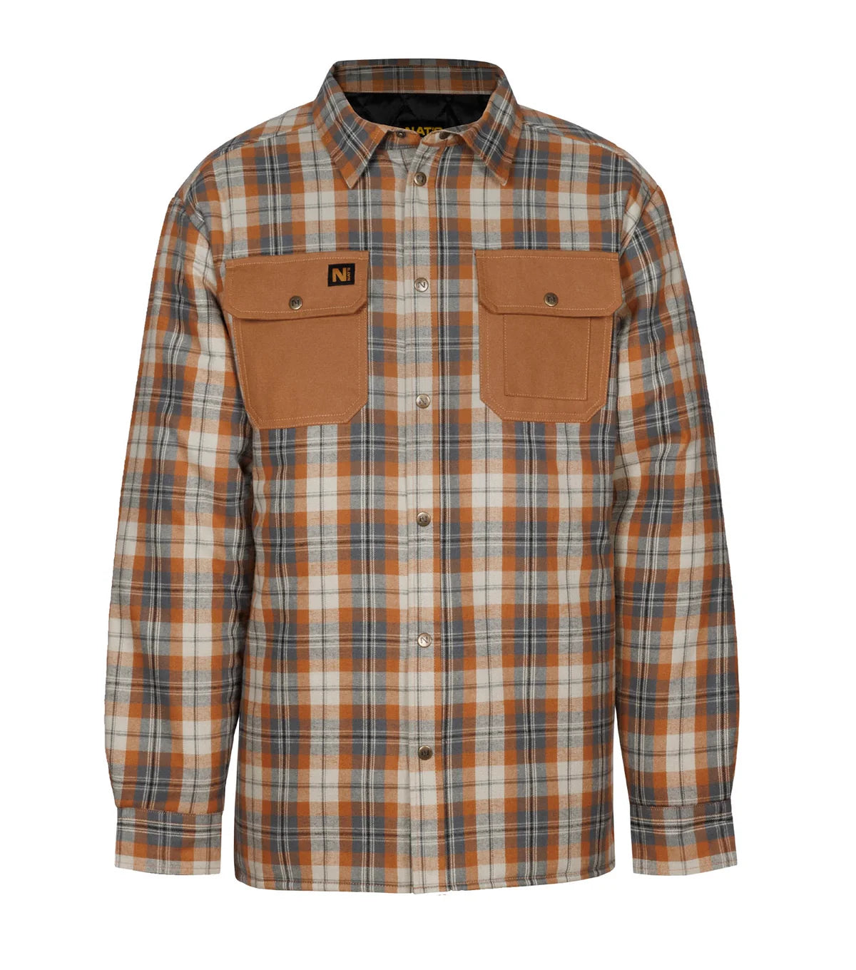CHEMISE DE TRAVAIL MATELASSÉE ET ISOLÉE EN FLANELLE / NAT'S