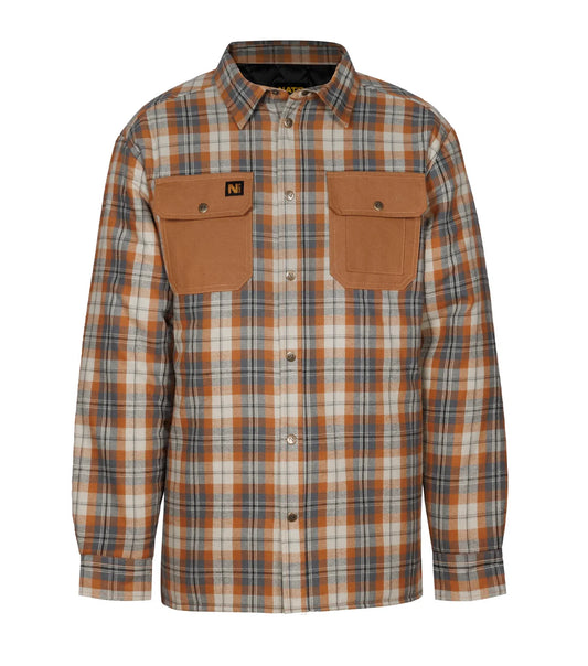 CHEMISE DE TRAVAIL MATELASSÉE ET ISOLÉE EN FLANELLE / NAT'S