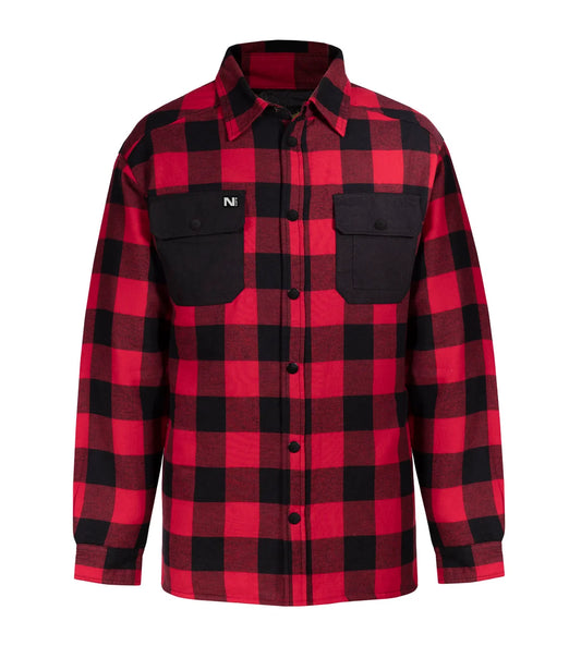 CHEMISE DE TRAVAIL MATELASSÉE ET ISOLÉE EN FLANELLE / NAT'S