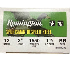 REMINGTON SPORTSMAN HI-SPEED STEEL 12GA. , 3'' , 1550FPS , 1 1/8oz , BB