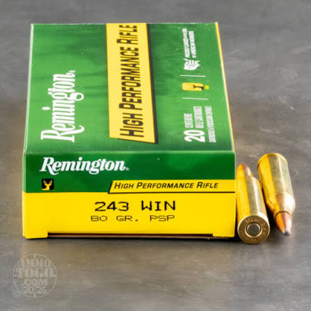 REMINGTON 243WIN, 80GR, CORE-LOKT