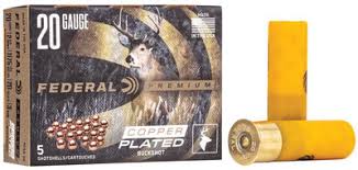 FEDERAL PREMIUM 20GAUGE, 3'', 1100FPS MUZ VEL, 18PELLETS, #2