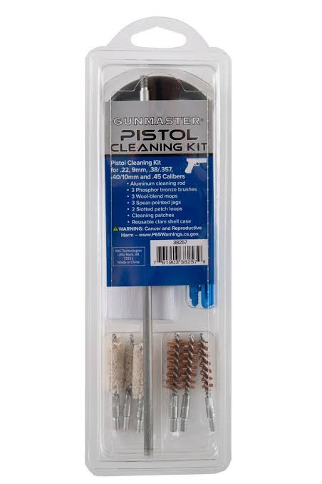 PISTOL CLEANING KIT  .22, 9mm, .38/.357, .40/10mm, .45 / GUNMASTER