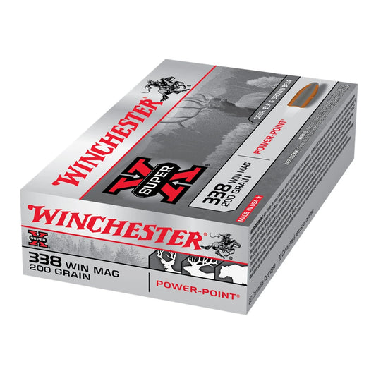 WINCHESTER SUPER-X POWER POINT 338 WIN MAG, 200GR
