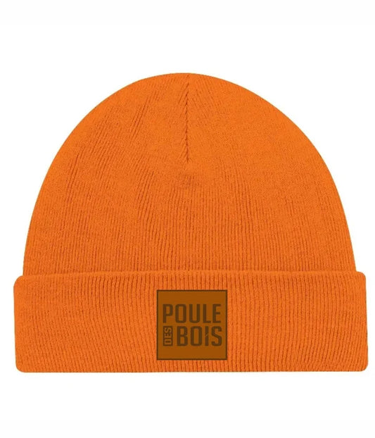 TUQUE BEANIE ORANGE / POULE DES BOIS