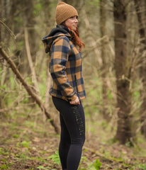 VESTE À CARREAUX FEMME BROWN / POULE DES BOIS