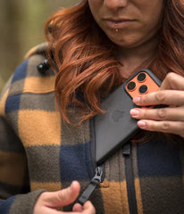 VESTE À CARREAUX FEMME BROWN / POULE DES BOIS