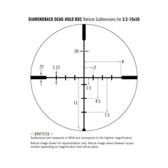 DIAMONDBACK 3.5-10X50 SFP 1-INCH DEAD-HOLD BDC MOA / VORTEX CANADA