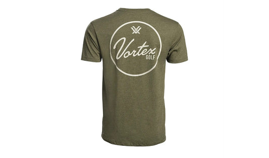 T-SHIRT MILITARY GREEN GOLF SCRIPT / VORTEX CANADA