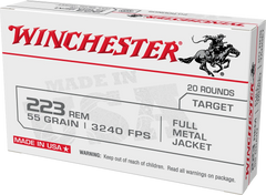 WINCHESTER 223REM, 55GR. , 3240FPS