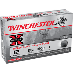 RIFLED SLUG HOLLOW POINT 12GAUGE 23/4'' 1600FPS 1oz X-SUPER WINCHESTER
