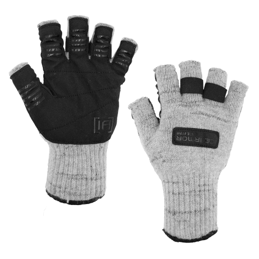WOOLY FINGERLESS GLOVES / CLAM