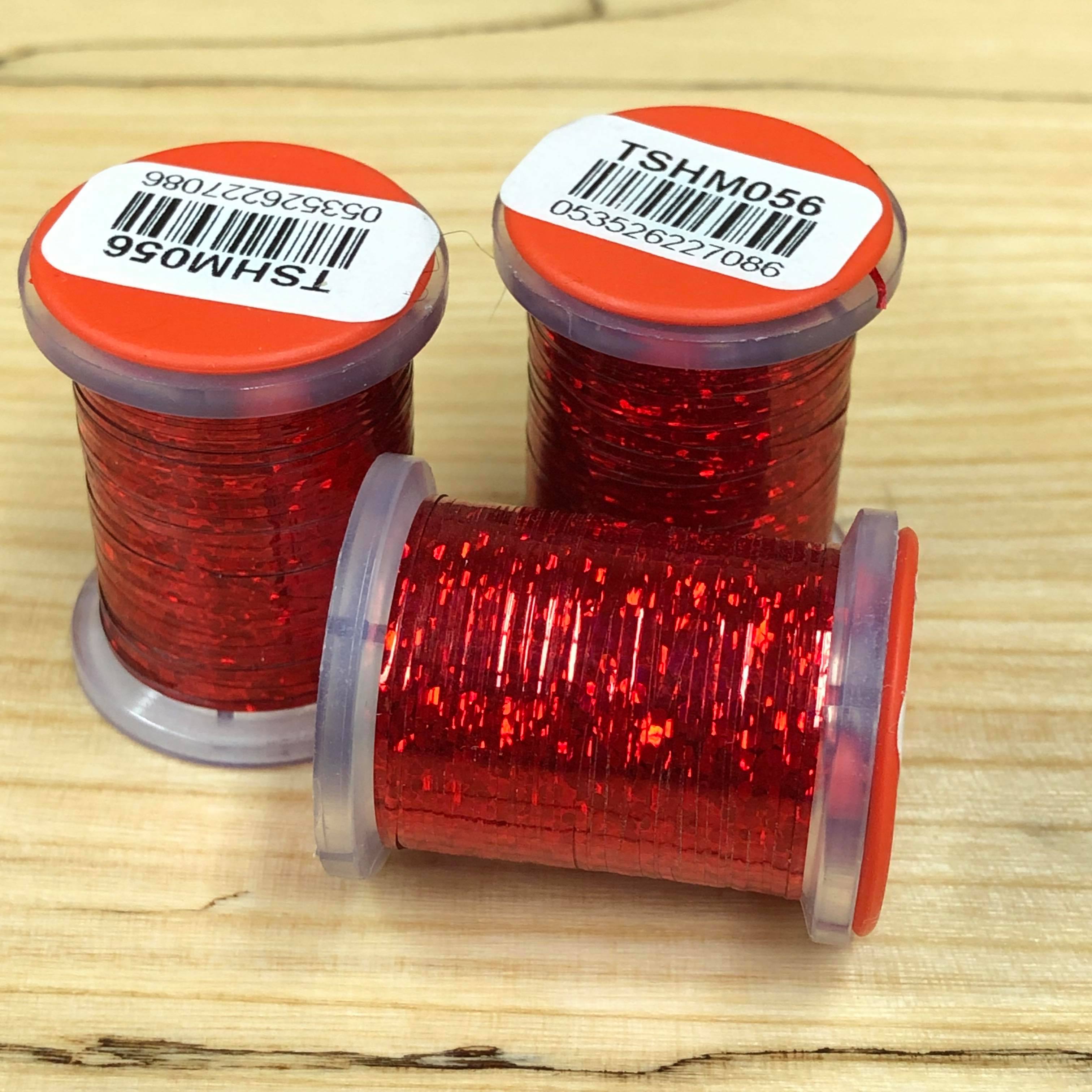 holo tinsel red