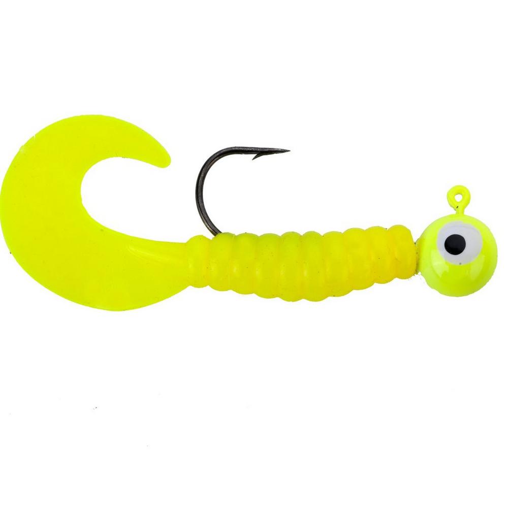 Swimming Grubs Johnson (pack-5) - 1/4OZ 3'' jaune