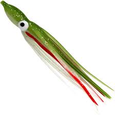 Delta tackle - squid -4.5 pouce - 5 / pk - Army Glow